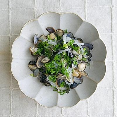 しじみと大根の旨味たっぷり酒蒸し