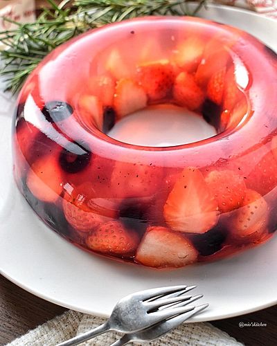 ベリー寒天ゼリー