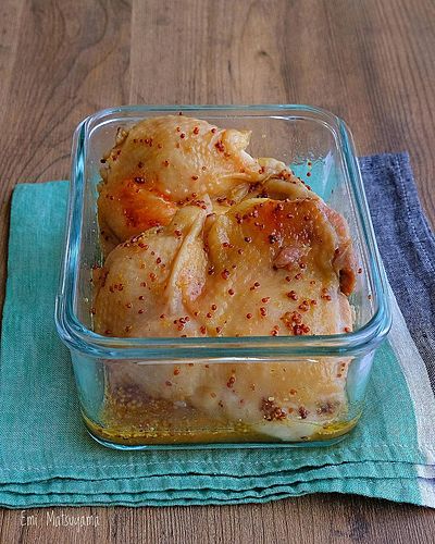 レンジで簡単！ハニーマスタード鶏チャーシュー﻿