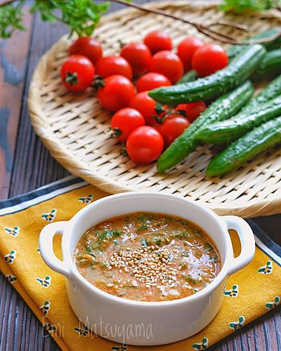 野菜スティックなどに！やみつき万能しそ旨味噌
