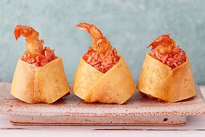 洋風天むす エビフライオムライスむすび