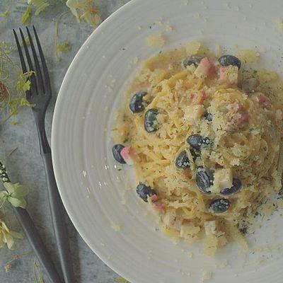おせち具材の麺つゆバター