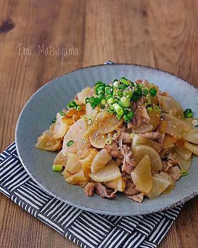 大根と豚こまの絶品マヨ炒め﻿