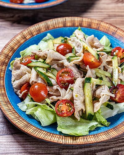 柚子こしょうとポン酢でさっぱり！『豚肉とトマトの冷しゃぶ』