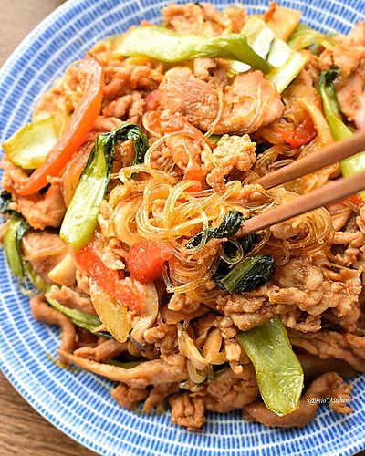 豚こま肉de野菜たっぷりプルコギ風