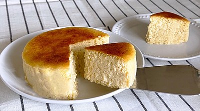 [ 材料4つ・低カロリー]豆腐で作る！スフレチーズケーキ