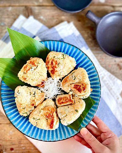 ごろごろ明太のバター焼きおにぎり