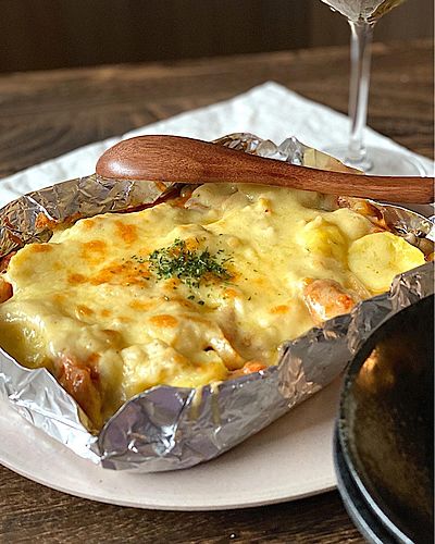 洗い物少なくてラクチン♡チーズタッカルビグラタン