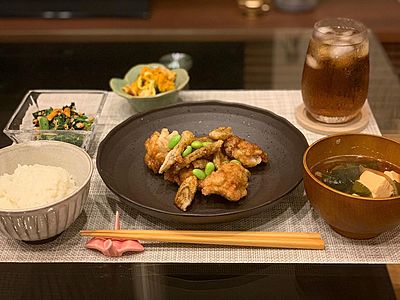 鶏とゴボウの甘辛