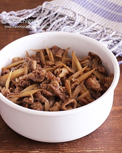 安定の牛ごぼうのしぐれ煮