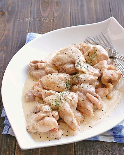 鶏のレモンクリームソテー