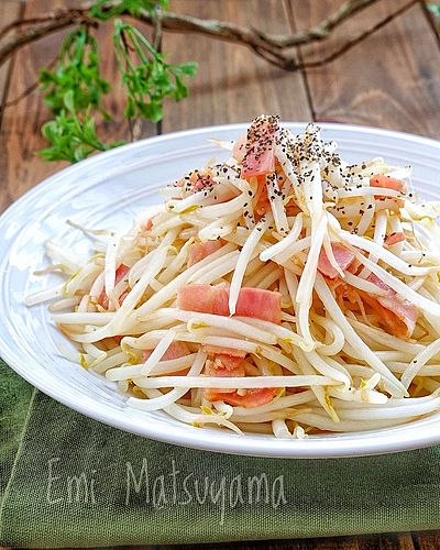 やみつき＊ベーコンもやし＊