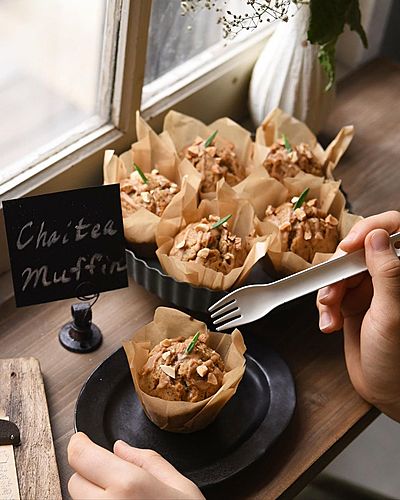 ホットケーキミックスで ちょっと大人なチャイティー風マフィン