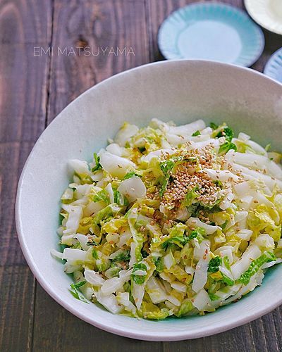 ポリ袋で簡単！やみつき白菜サラダ﻿