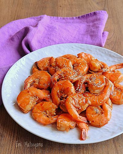 やみつき！！海老のピリ辛マヨ炒め﻿