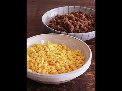 うちのそぼろご飯♡きれいなそぼろを作るたった一つのコツ