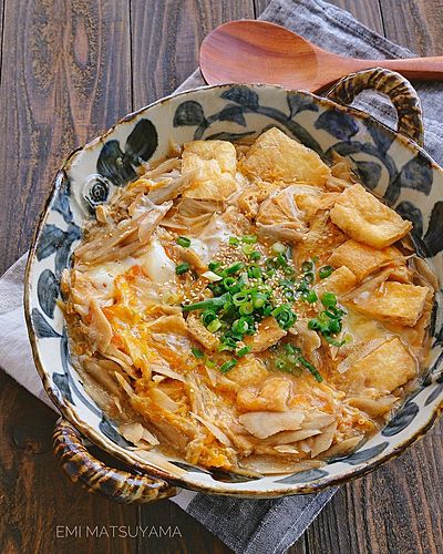 めんつゆで簡単！新ごぼうとお揚げの柳川風煮