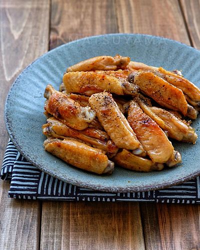 調味料一律大さじ1＊手羽中の甘辛バター照り焼き＊