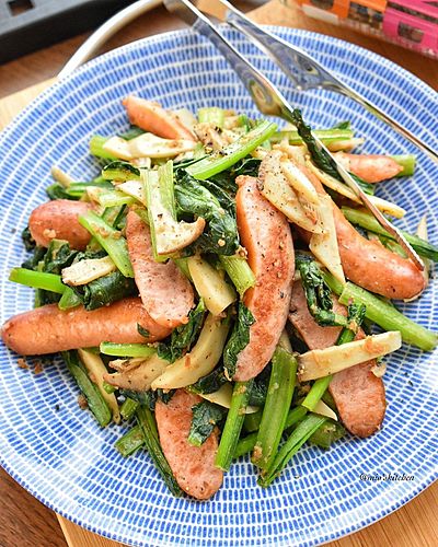 シンプルウィンナーソテー