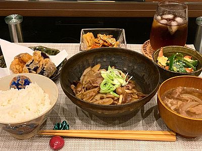 ゴボウとキノコ入りしぐれ煮