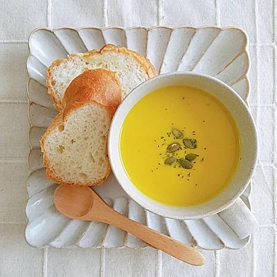 かぼちゃの冷製豆乳ポタージュ