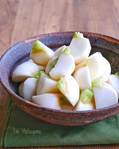ポリ袋で簡単！かぶのやみつき漬け﻿