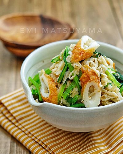 ポリ袋で簡単！＊切り干し大根と小松菜とちくわのごまサラダ＊