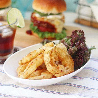 ホットケーキミックスでカリカリふわふわオニオンフライ