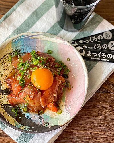 カンタンおつまみ！お刺身ユッケ