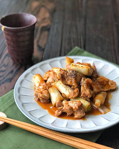 風邪予防に！＊長ねぎと鶏もものガリバタオイスター酢炒め＊