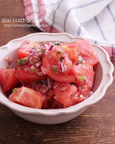 案外悩む焼きそばの日の献立♡ワンランクアップトマトナムル