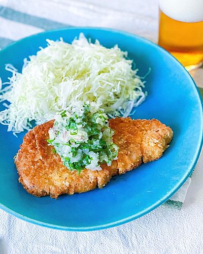 薬味たっぷりおろしソースのトンカツ