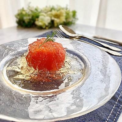 トマトのマリネ・ジュレソース