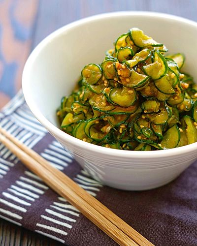 塩もみきゅうりのピリ辛和え