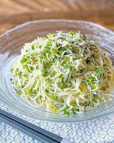 しらすのねぎだく塩レモンそうめん
