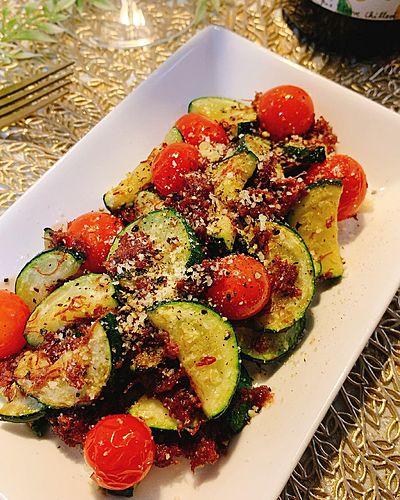 ズッキーニのコンビーフ炒め