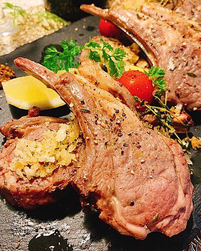 ラムチョップのハーブソテー