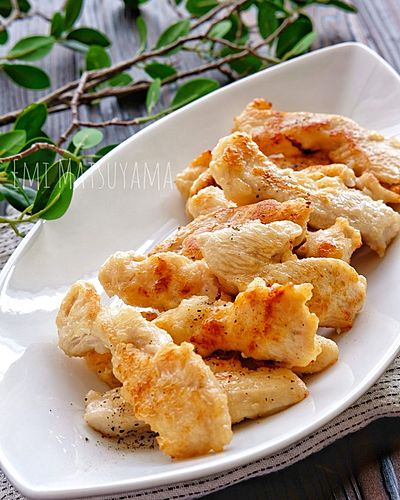 鶏むね肉の絶品ガーリックレモン揚げ＊揚げ焼きでOK