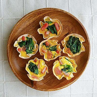 余った餃子の皮で作る！簡単キッシュ