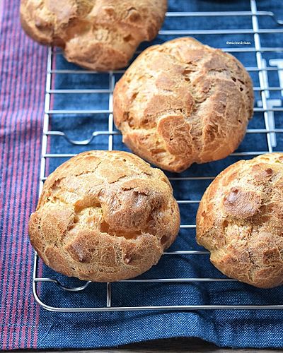 レンジとスプーンde簡単シュー生地