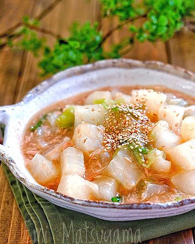 ＊大根と長ねぎとツナのとろみ煮＊