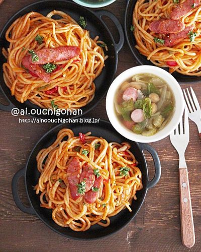 濃厚トロうまな我が家のナポリタン