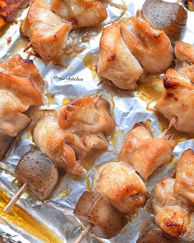 こんにゃく付き焼きとり