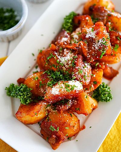 食べ過ぎ注意報発令！ 悪魔のナポリタンポテト