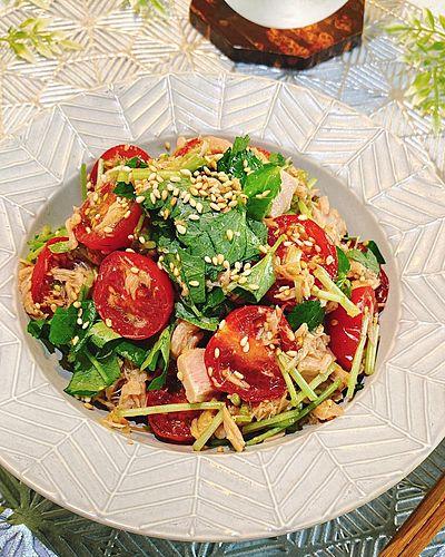 三つ葉とツナのサラダ