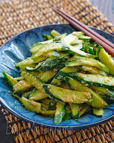 きゅうりのごま味噌和え