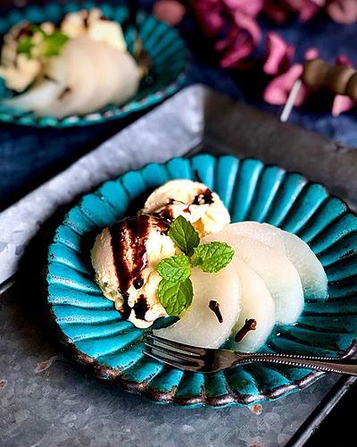 レンチン梨コンポート