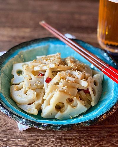 調味料は1つ！ビールが進むれんこんのピリ辛ナンプラーきんぴら ㅤㅤㅤㅤㅤㅤㅤㅤㅤㅤㅤㅤㅤ