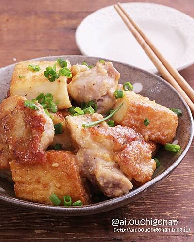 見るからにうまい♡ちょい足しが良い仕事をしすぎた＊鶏肉と厚揚げの味噌炒め
