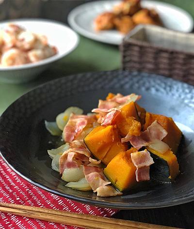 かぼちゃとベーコンの洋風煮